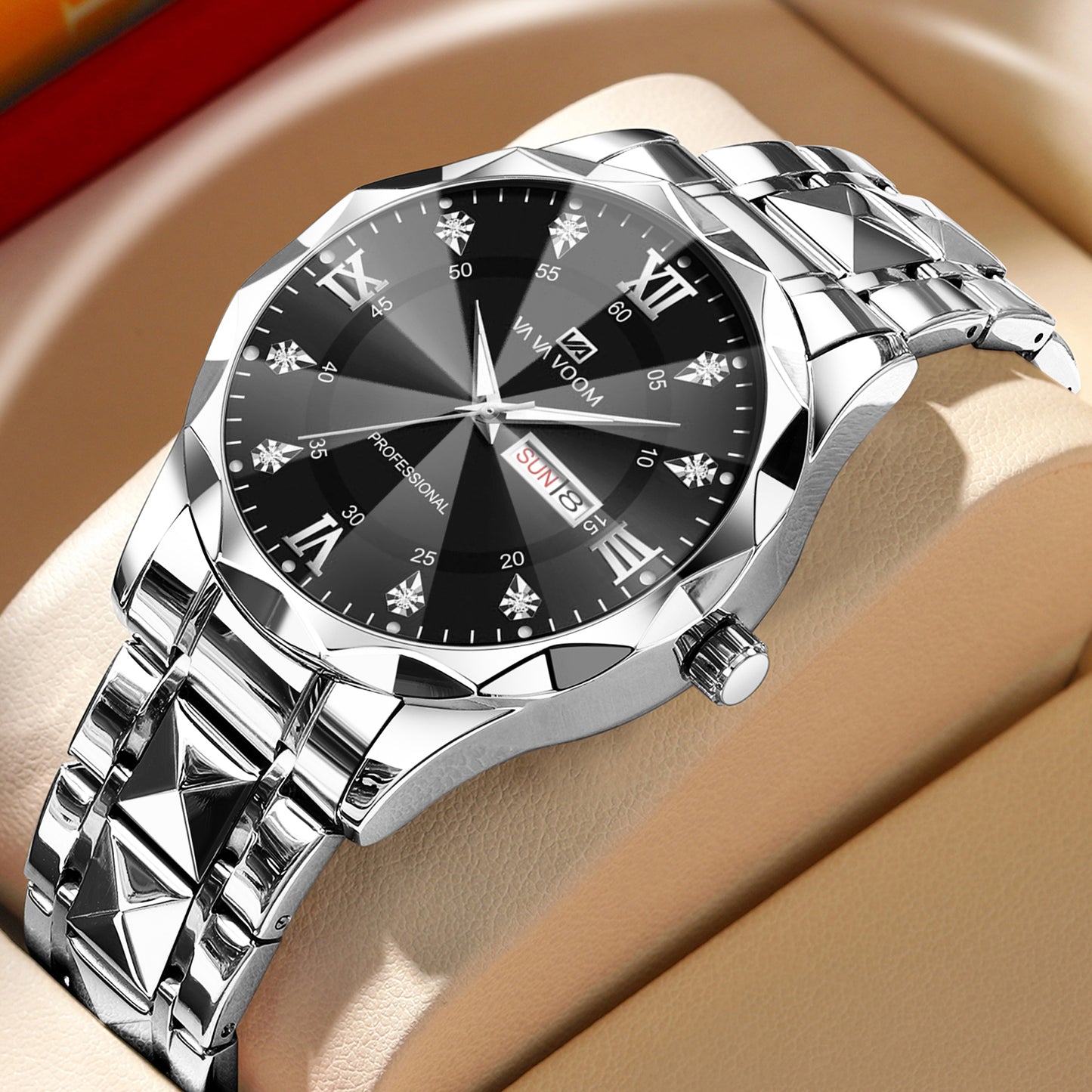 Men Watch Water Diamond