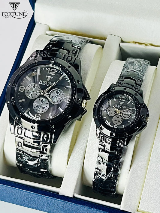 Steel Belt Couple Dongda Retro Couple Watch